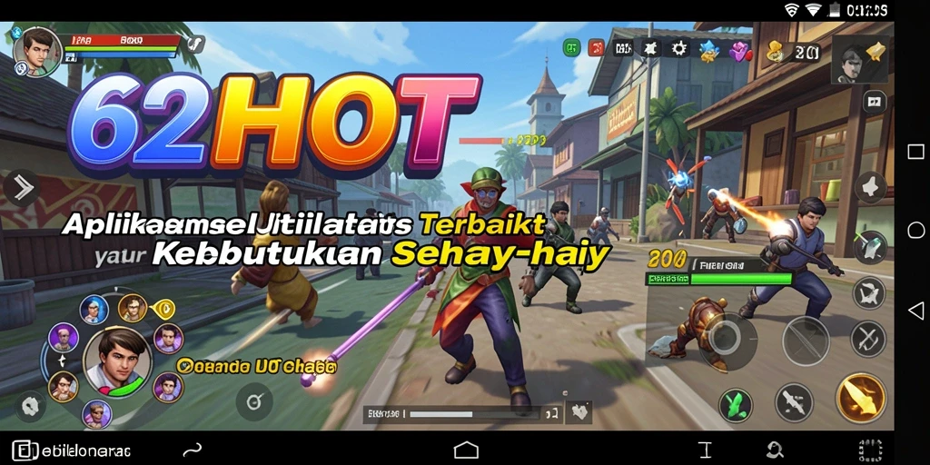 Screenshot utama 62HOT yang menampilkan antarmuka aplikasi utilitas.