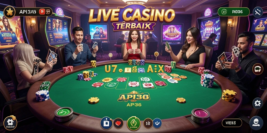 Tampilan gameplay Live Casino yang interaktif dan menarik di API36.
