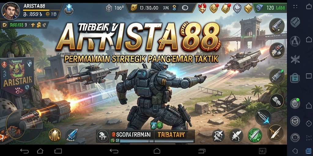 Tampilan gameplay ARISTA88 dengan strategi mendebarkan.