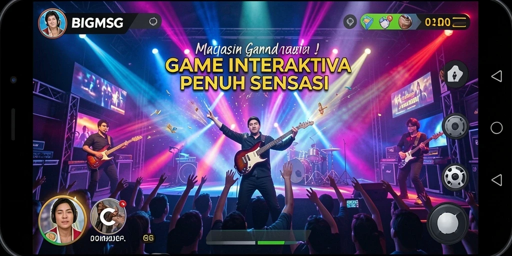 Gameplay <strong>BIGMSG</strong> menampilkan kolaborasi musik yang seru dan interaktif.