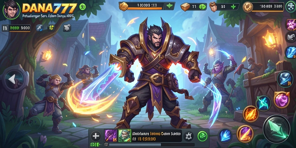 Tampilan seru gameplay DANA777 dengan aksi penuh strategi.
