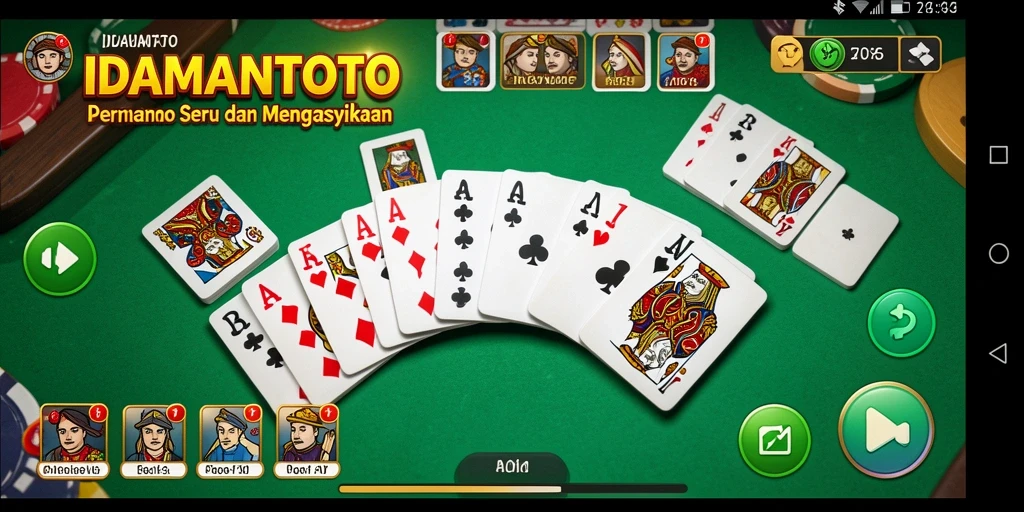 Screenshot IDAMANTOTO menampilkan aksi seru gameplay Domino.