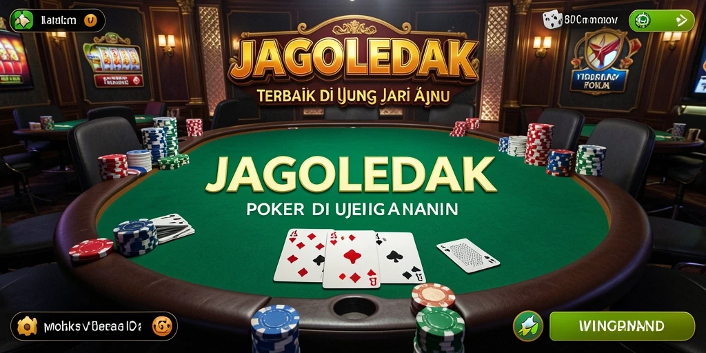 Gameplay seru JAGOLEDAK dengan aksi poker yang mendebarkan.
