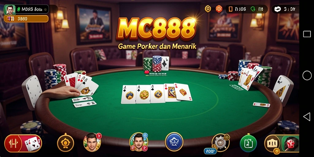 Tangkapan layar gameplay poker yang seru di MC888.